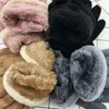 2022 Nieuwe mode suède single-thread mond splithandschoenen voor herfst en winter warme outdoor furry student dubbeldekkers verdikte lamb topkwaliteit