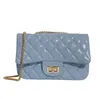 Quilted Pearl Chain PU Leather solid Color Crossbody Bags For Women Small Shoulder Bag Female Handbags And Purses