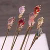 Vintage Chinese haarspelden Vrouwen Stok Hanfu Metalen Glazuur Sticks voor Haarspeld Sieraden Haar Clip Accessoires Hoofddeksels