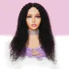 Jerry Curly Lace Frontal Wig 13x4 Lace Front Wigs Human Hair Pre Plucked 10A Brazilian Remy Hair Natural Color For Black Women Glu264a