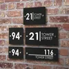Targa da parete personalizzata in acrilico con numero civico, indirizzo personalizzato, piatti moderni 220706