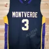 SJZL98＃3 D'Angelo Russell Retro Montverde High School Throwback Basketball Jerseyは任意の数と名前をステッチしました