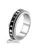 Anel de ansiedade Figet Spinner Rings For Mull Men Men Stainless Groate Girando livremente Anti -estresse Acessórios de jóias Gifts 220719