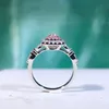Кластерные кольца utimtree Модные женщины серебряные ювелирные украшения