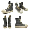 2023Winter Designer Unisex Chunky Shoestring Men Boots Genuine Leather Wide Lace Up Women Casual Shoes size 35-46 with box