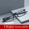 luxe-Lunettes de soleil rétro petit cadre anti-bleu lunettes de lecture pour hommes et femmes avec Tr90 léger à la mode