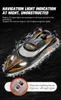 High Speed Speedboat 35KM/H Professional RC Boat Airship Racing Boat Model Capsizing Reset Children Remote Control Toys