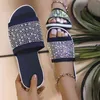 2022 Slippers Damesmode Rhinestones Mesh Schoenen Effen Platform Antislip Sandalen Zomer Casual Strand Dia's Zapatos Mujer Y220412