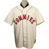 Xflsp GlaMitNess personnalisé Decatur Commies 1928 Accueil Jersey Hommes Femmes Jeunesse Baseball Maillots Double Couture