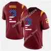 NCAA personalizado USC Trojans costurado camisa de futebol universitário Drake London Jaxson Dart Vavae Malepeai 24 Ben Griffiths 2 Ceyair Wright 9 Raesjon Davis Bru McCoy Kyle Ford