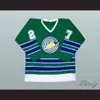 NIK1 # 27 Gilles Meloche California Golden Seals Oakland Green White Hockey Jersey Borduurwerk Gestikt Personen elk nummer en Naam Jerseys