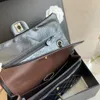 Kadın Omuz Çantaları Koleksiyon Hatıra Sürümü Lüks Tasarımcılar Buruşuk çanta Dana Derisi Altın Ton Metal Matelaz Zincir Kapitone Crossbody çanta