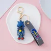 Keychains Toys Supersonic mouse sonic key chain car Trinket doll cute pendant animation bag buckle