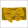 Headbands Saç Takı Takı En Yeni Kız Bebekler Büyük Bow Elastik Bowknot Saç Bantları Headdress Headdress Head Bands Yenidoğan Türban Sargılar Drop Deli