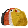 Оптовые соломенные тканые сумки в сельском стиле Полая тканая дизайнерская сумка для плеча Европа и американские пляжные сумочки