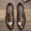 Designer Men's Wedding Dress Leather Shoes Comfortable Fashion Men loafers Summer Casual Shoes