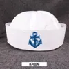 Boinas Chapéus Militares Capitão Branco Capitão Navy Caps Marítimo com Exército âncora para homens homens Criança Fancy Cosplay Hat Hatberets