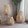 woven floor lamp