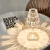 Bordslampor LED Diamond Lamp uppladdningsbar nattlampor Crystal Projection Desk Home Acrylic Xmas Decor Lighting Fixtures GiftTable