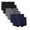 Underpants 6pcs Boxer Magliette maschile bianche da uomo Boxer che ha trasmesso un uomo sexy traspirato comodo più dimensioni l-6xlunderpants