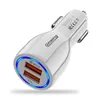 Qualité supérieure QC3.0 quatre ports chargeur de voiture USB Charge rapide chargeur de voiture double USB chargeur de téléphone portable de voiture