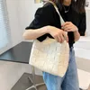 Evening Bags Leather Woven Tote Bag Women's Shoulder Bucket Minimalist 2022 Fashion Weave Ins Women Handbag Large Capacity