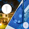 CNSUNWAY Teichlicht, 2 Packungen, Unterwasserlichter, 13 LED-Perlen, 16 Farben, 4 wechselnde Modi, dimmbare tauchfähige LED für Badewanne, Pool, mit magnetischer Fernbedienung