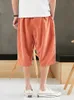 Plus Size Summer Harem Men Short Joggers Chinese Style CalfLength Casual Baggy Pants Male s Trousers 8XL 220712