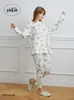 Women's Sleepwear Home Wear Gelato Pique Room Pajamas Dress Women's Night Skirt Knitting Cotton Pijamas WomenWomen's