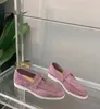 Designer-Loafer für Herren und Damen, luxuriöse Sommer-Charms, Walking-Mokassin, Wildleder, Kalbsleder, flacher Absatz, mandelförmige Zehen, EU 35–46, mit Box, Freizeitschuhe, Hochzeitsschuh