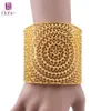 9 Styles Luxury Indian Big Wide Bangle 24k Gold Color Flower Bangles For Women African Dubai Arab Wedding Jewelry Gifts