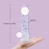 Colorido adorável vibrador artificial imitação de silicone realista pênis macio Big BreyFemale Sex Toys masturbação brinquedo erótico 220520