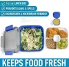 52oz Bento Box for Lunch A Free Leak Proof Salad Dressing Container with Lock Reusable Spork 220727