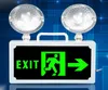220/110/48/36/24V Multifunktionales Notfall-Ampel-LED Englische Zeichen Richtung Luminous Safety Exit Warnung Evakuierungsindikator