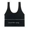 Sexy vrouwen crop top zomer honingletter borduurband tanktops bijgesneden feminino dames elastisch shirt vest camisole 220607