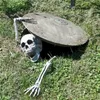 Halloween Decoration Skull Skeleton Horror Tombstone Home Garden Decor Graveyard Haloween Trick Props Frighten Kids 220817