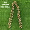 Decorative Flowers & Wreaths Artificial Golden Plantas Rattan Eucalyptus Vine Garland Morning Glory Wedding Decoration Wall Home DecorDecora