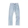 Jeans asskyurursé patchwork pantaloni blu jeans uomo donna moda highstreet hip hop fzkz233