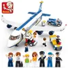 Sluban City Series Passagiers vliegtuig Jet Cargo Airplane Bus Sets Moderne Aviation Airport Bouwstenen speelgoed voor kinderen Gift Boys 21233N