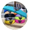 Tiaras de cabeça de esponja de design de luxo com letras triangulares Faixas de cabelo para mulheres Menina Marca Letras elásticas P Faixa de cabeça Candy Color Esportes Fitness Faixa de cabeça Envoltório de cabeça Estilo 14