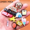 Person Dog Pug Charms Cute Balloon Stars Barricade Clapping Candle Shoe Accessories JIBZ Lavender Eclipse Clogs Decorations 220707
