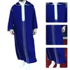 Ropa étnica tradicional musulmana Eid Oriente Medio Jubba Thobe hombres túnicas árabes con mangas largas regalos para HusbandEthnic352Q