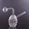 Wholesale Thick heady Creative MIni Grenade Glass oil burner pipe Detachable protable water dab rig bong