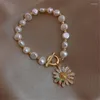 Charm armband smycken flickor kvinnor trend armband kristall original design enkel avancerad mode daisy sweet lars2222