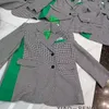 T3046 Womens Suits Blazers Tide Tide Brand عالي الجودة مصمم أزياء من سلسلة الشبكة Suit Jacket Mount