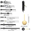 Reparatie Tools Kits DIY Pendulum Clock Bewegingsmechanisme met 3 paren verschillende handen kwarts aswandkit onderdelen vervangen