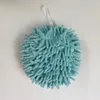 Soft Chenille Kitchen Bathroom Hand Towel Ball Wall-Mounted Hanging Wipe Cloth Quick Dry Super Absorbent Microfiber Hand Towels JY1127