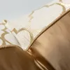 Coussin de canapé de luxe décoratif nordique, taie d'oreiller française en Satin Champagne Simple Dakimakura pour la maison 45x45, 220402