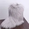 Swonco Bota Women Women Snow Boot Shoes Winter Warm Warm Boots Female Female Winter Faux Fur Boot for Women 201028