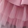 Nouveaux enfants filles robes bébé princesse robe de bal enfant en bas âge filles fête d'anniversaire robe de baptême enfants Sequin Bow robe